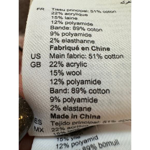 Sandro Pink Louisa Houndstooth Jacquard-Knit Cotton Mini Skirt Size XS NWT - Picture 12 of 16